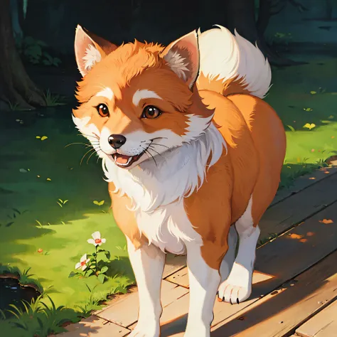 puppy fox, lake, forrest, illustration, cute, drawing by famous artist, oil painting <lora:studioGhibliStyle_offset:0.4> <lora:epiNoiseoffset_v2:1> <lora:arcaneStyleLora_offset:0.1>