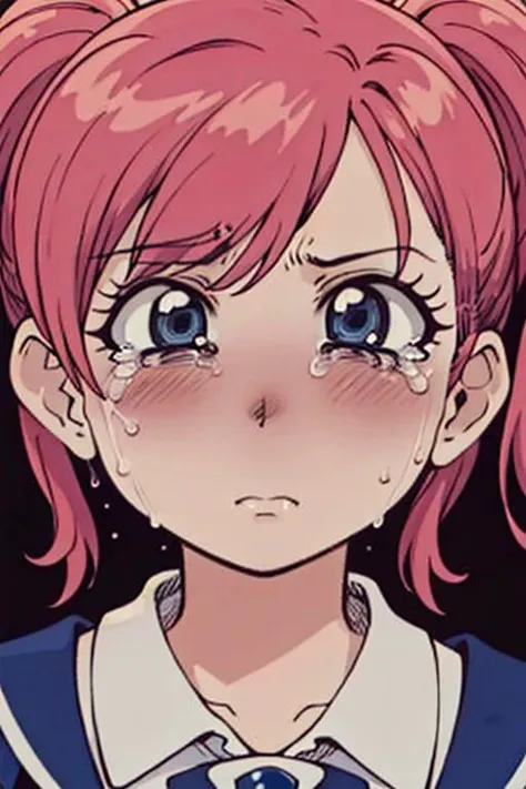 ((best quality)), ((highly detailed)), masterpiece, ((official art)), detailed face, beautiful face, pink hair, (pigtails:1.1), (mad), crying, sad, blushing, (detailed eyes, deep eyes), (1girl), <lora:bluetheboneEsthetic80s_bluethebone19:.25>, bluethebone, 1980s \(style\),  <lora:esthetic90sStyle_90sv1:0.2> <lora:dowmanSaymanStyle_v10:0.2> <lora:estheticLouiseFrancoise_louisev1:0.2> <lora:ibukichiArtistStyle_v10:0.7>