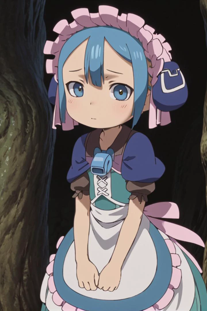 1boy,
masterpiece, ultra detail, forest
<lora:marulk-000007:0.6> marulk, solo, looking at viewer,
tree, puffy short sleeves, maid, maid headdress, capelet, otoko no ko, pouch, male , whistle, blue capelet, whistle around neck