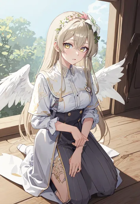 (safe:1.10), best quality, masterpiece, highres, solo, (nagisa_bluearchive:1.10), kneeling, kneeling on one knee, on one knee, cowboy shot, looking at viewer, 26 <lora:nagisa_bluearchive:0.80>