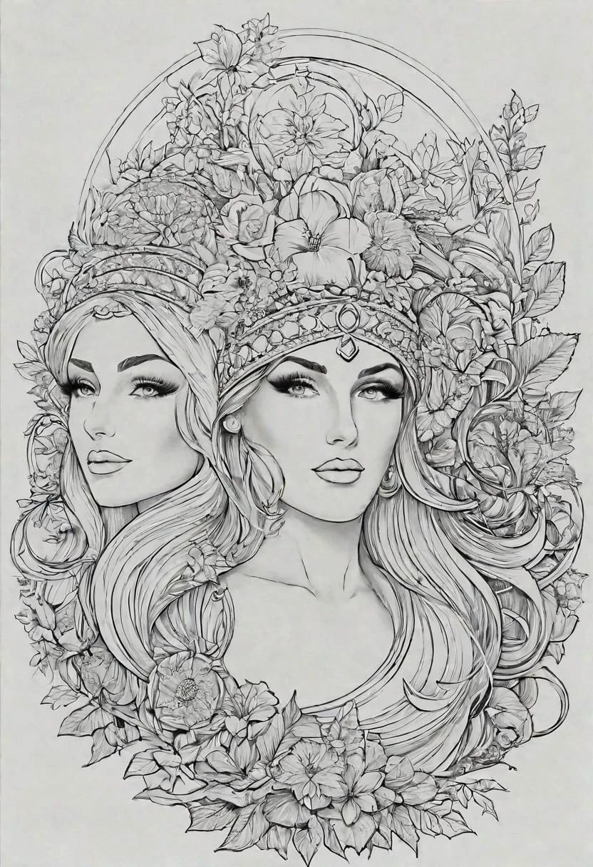Images for helping with inxiaty, big in size at the front. Various backgrounds. Line drawing format. Black and white colors are only in use.