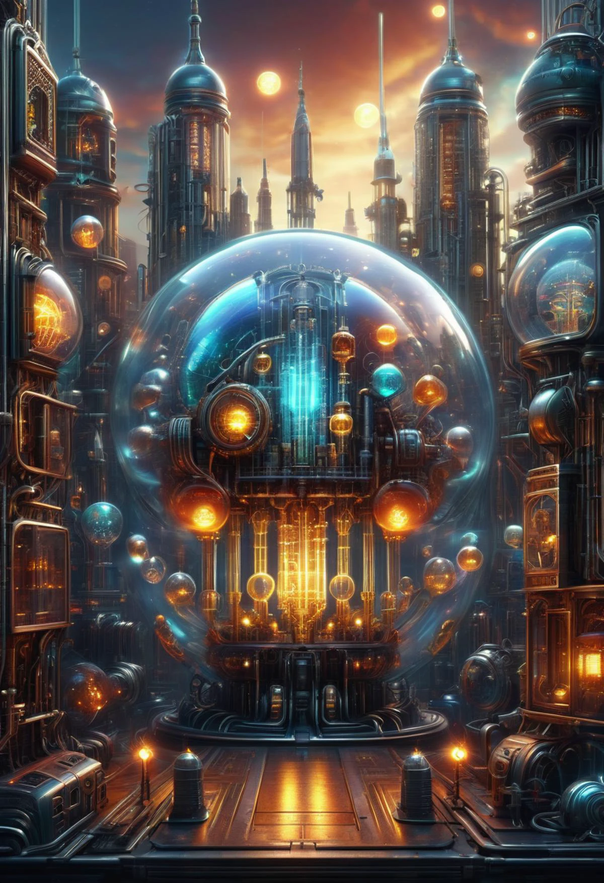 DonMN1x137ub35XL, hyper detailed masterpiece, dynamic realistic digital art, awesome quality,bubbly frabjous day,impressive crafting hall,unwelcoming city screen space ambient occlusion (ssao),entropy, technological,high-performance,spectral,poisonous,coarse,decaying,lunar atmosphere , <lora:DonMN1x137ub35XL:1>