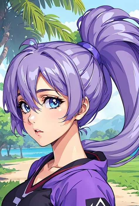 (masterpiece, best quality), 1girl,    <lora:Sawyer_from_Crush_Crush:0.8> sawyer, 1girl, solo, blue eyes, purple hair, ponytail