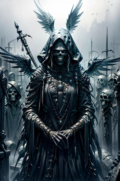 (masterpiece:1.1), (best quality:1.1), (intricate:1.1), (detailed:1.1), (ornate:1.1), (aesthetic:1.1), (vibrant colors:1.1), BREAK,
(horror:1.1), (dark fantasy:1.0), (grim:1.1), (blue theme:1.1), (glowing:1.1), BREAK,
(cowboy shot:1.1), (feather wings:1.1), (skull face:1.0), (blue eyes:1.0), <lora:reaper:0.8> , BREAK,
(ghastly:1.0), (mist:1.0), (graveyard:1.0), (tombstones:1.0)