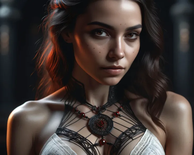 (Dark Fantasy:1.1), (Masterpiece, Epic Quality, Epic Realism, Ultra Resolution, 8K Photo Unity, Epic Detail: 1.1), (Corpse of a Young Dark Sorceress), (Failed Blood Magic: 1.2), Intricate Details, Dynamic Angle, The Most Beautiful Form of Chaos, (Bloody Whirlwind, Ash Rain), Intricate Details, Water Splashes, Fire, Rim Lighting, Soft Lighting, (Natural Skin Texture, Natural Hair, Natural Eyebrows, Natural Lips, Natural Eyes, Natural Eyelashes), (Professional Photography, Photorealism, Hyperrealism), Ray Tracing, HDR