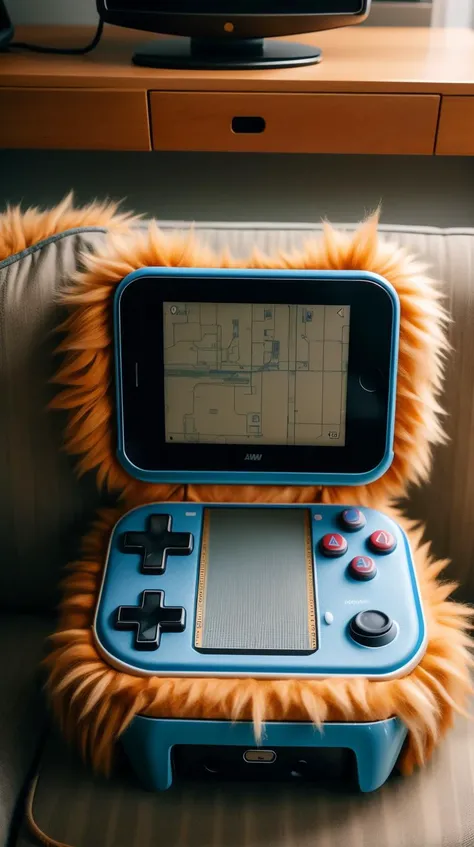 RAW photo, <lora:FurryStyle:1> FurryStyle handheld game console <lora:add_detail:0.5> Intricate details