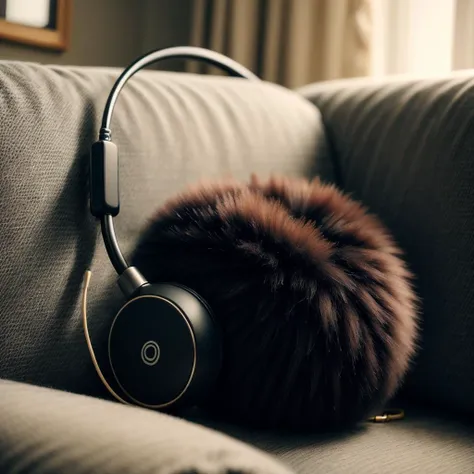 RAW photo,  <lora:FurryStyle:1> FurryStyle Earphones <lora:add_detail:0.5>  Intricate details