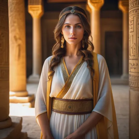 In ancient Greece, oppressed settlers are observed, among other slaves and in another the Greek militia .Hyper-realistic, hyper-detailled, photo realistic, artgem, WLO, tom bagshaw, magali, villenueve, hasselblad