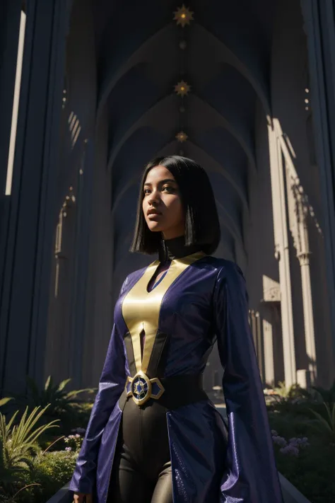 1girl, dark Physically based render, stylized, award winning, Portrait of a traditional Bangladeshi ([Sagrada Familia|Garden]:1.3) , it is very Adroit and Rounded, it is in a Neo-Tokyo setting, it is inspired by Nvidia, Polygional Guesthouse in background, desolate dungeon and Star in background, Thunderstorm, Sharp and in focus, Simple and clean, Guilty, Afrofuturism, moody lighting, F/2.8, Electic Colors, dripping Indigo and dark blue, dark violet and dark yellow fractal art, pixiv, artstation, (art nouveau art stylized by Franklin Booth:0.8) , (Rei Kamoi:0.9)