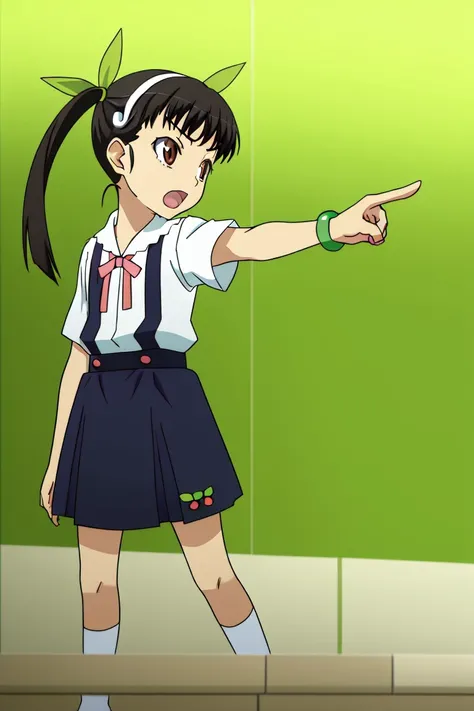 <lora:monogatari_hachikuji mayoi:0.7> hachikuji mayoi,
<lora:objectionAceAttorney_objection:0.8> objection, pointing, 8k, masterpiece, absurdres, anime,