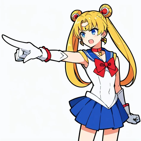 1girl,
objection, open mouth,pointing to the side,
<lora:objection:0.7>
<lora:add_detail:0.0>
<lora:sailor_moon_v1(aausagi, double bun, twintails, parted bangs, circlet, jewelry, earrings, choker, red bow, white gloves, elbow gloves, blue skirt):0.4> aausagi, double bun, twintails, parted bangs, circlet, jewelry, earrings, choker, (red bow), white gloves, elbow gloves, blue skirt,blonde hair