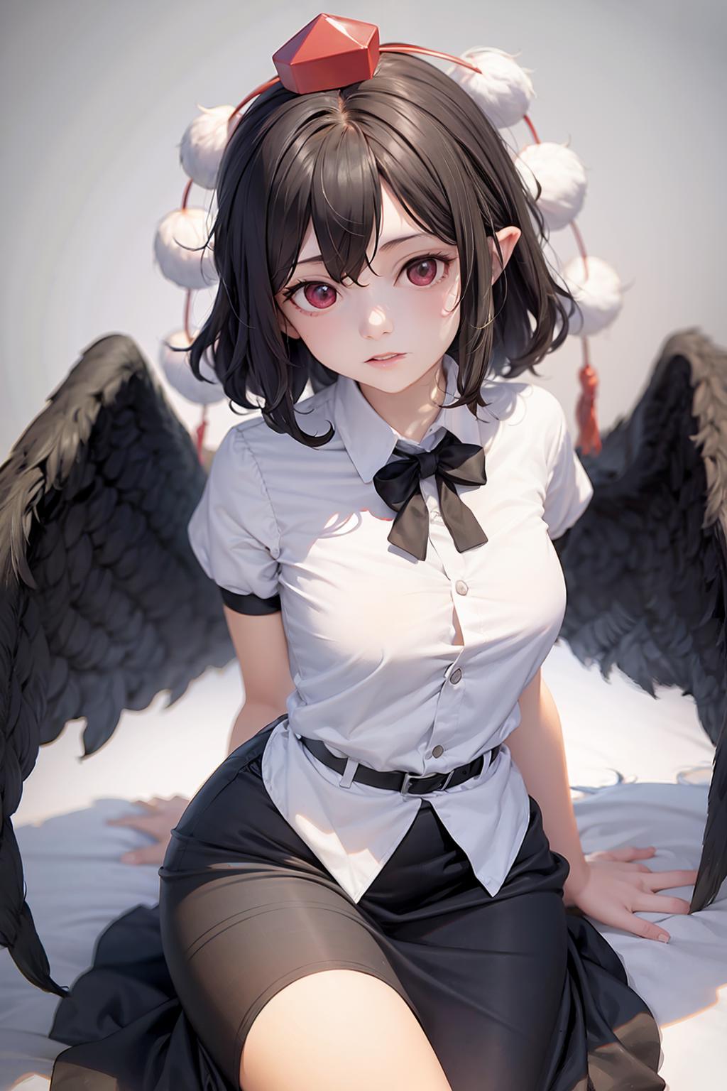 shameimaru aya (touhou) 射命丸文 东方project v1.0