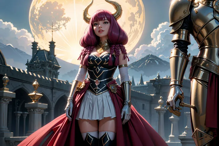 Axisymmetric communication, front view，shiny astride，masterpiece, best quality,  solo，1girl,horns,pink hair,long hair,twin braids,purple eyes, necklace, cleavage, bare shoulders, gloves,navel cutout, skirt,thighhighs, realistic，3d，texture，standing，Background is a hell cave scene with tentacles, bones, blood and spider webs，,(rich background, film shooting, depth of field, Super visual, The art of HR Giger and Beksinski comes together in this detail, Grim, skeletons:1.5，Flowing saliva:1.5，Bare brains on the wall，beauitful , mucus:1.5，Pepperoni:2，A large number of homogeneous species:1.5，SPR:1.5，Psychedelic background，Dark horror scene. Sharp images, Use edge lights to render at 8K resolution, It shows a terrifying environment full of Lovecraft's tentacles，They twist and pulsate in neon lights. HDR lighting creates complex and detailed shadows on a distorted background, Mutant humanoid. Distorts the environmental structure due to glitch and distortion effects, Surreal and dreamlike elements，Such as a floating inverted structures and decaying flesh，Create a feeling of disturbing and disorientation. Religious and mystical symbols are scattered against an intricate backdrop，Add a touch of supernatural horror to this already insanely terrifying masterpiece,)