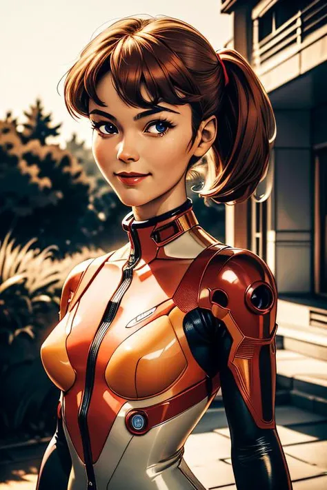 <lora:souryuu_asuka_langley-10:0.5> souryuu_asuka_langley, plugsuit, bodysuit, (medium breasts), portrait, upper body, smile, looking at viewer
<lora:vintageStyle_v10:0.45> vintage retro, (high quality:1.2), masterpiece, detailed, highres, 8k, UHD, sharp focus