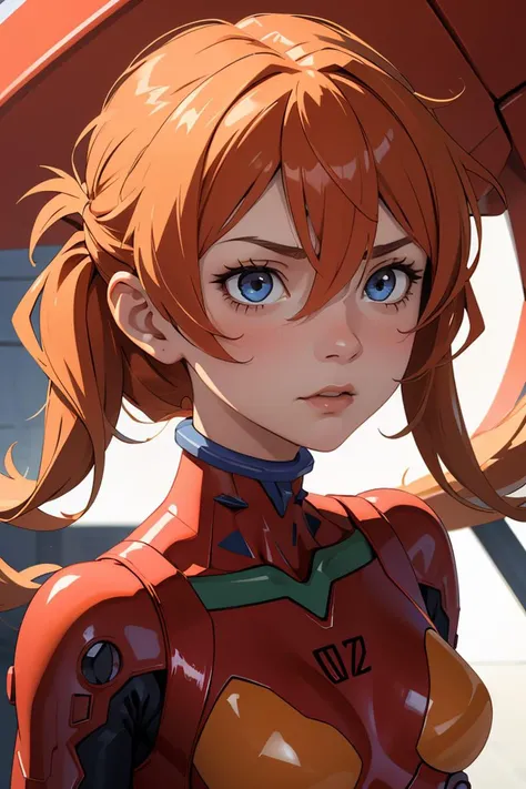 (masterpiece, best quality), 1girl, <lora:souryuu_asuka_langley:1> souryuu_asuka_langley, plugsuit, bodysuit, interface headset, red bodysuit, hair between eyes, pilot suit