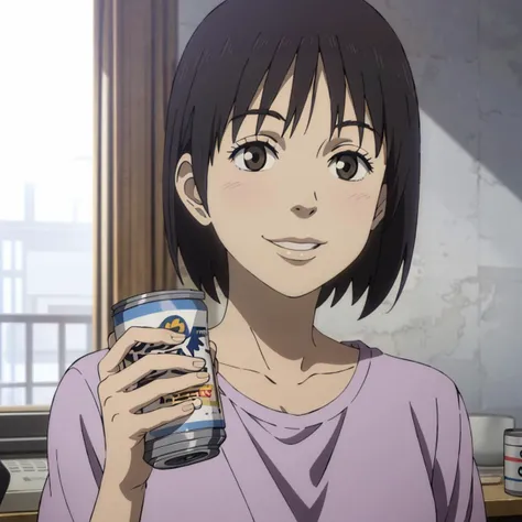 <lora:AiKawado001:0.7>,smile,
AiKawado,1girl,
shirt,
denim shorts,
holding can,