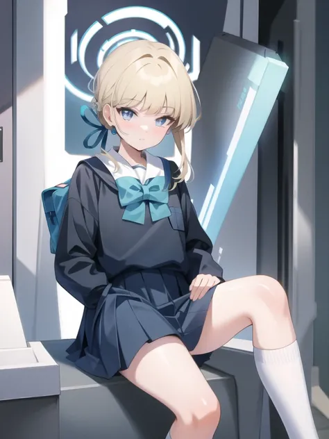 masterpiece,highres,1girl, school uniform, <lora:toki:1>