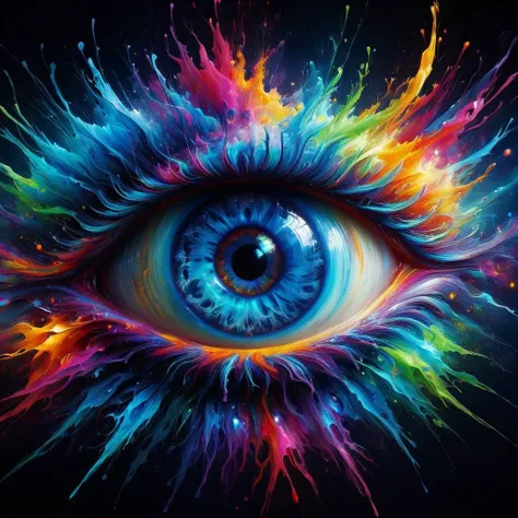impactful paint of a cosmic eye of an elder god <lora:Rainbow_Style:0.8>, highly detailed, 8k, sharp, professional, clear, high contrast, high saturated, , vivid deep blacks, crystal clear