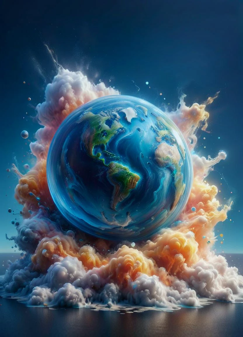 (Bubbleworld:1.2) in a colorverse, miniature planet inside with city and sky <lora:XL_Rainbow_Style:0.33> <lora:ais-wvs-sdxl:0.35> ais-wvs <lora:Cloudz_Style_SDXL:0.35> ais-cloudz <lora:Space_Nebula_Style_SDXL:0.35> mad-nbla <lora:XL_RMSDXL_Creative:0.8>, subsurface scattering, Photorealistic, Hyperrealistic, analog style, realistic, film photography, soft lighting, heavy shadow