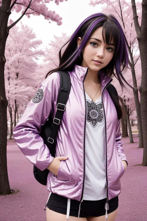 1girl, (detailed art by William Stout:0.8) and (George Tice:0.8) , mundane anime artwork illustrating, Cybergoth Art, intricate details, Sharp focus of a Glad Fresh ([Border Collie|salsa]:1.3) wearing a Backpack as a Tax collector, in a very Disheartened Anime Colorful Dolman jacket from the 1990's, Masculine Pose, at Cozy hillside, warm woods and dungeon, Summer, Very wide view, Overdetailed art, Joyful, Direct light, Zoom lens, Monochromatic fluorescent purple filter, Zentangle, full of color, ultra high res, extremely beautiful