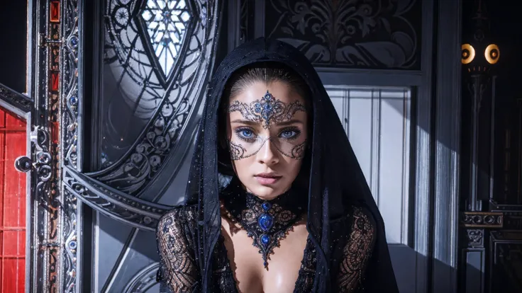 Fashionable portrait of androgynous alien looking witch wearing veil, glowing eyes, futuristic design, minimal details, givenchy, photoreal, 200mm, hd, f/ 2.0, highly detailed, surreal , drop dead, in the style of red and blue, (intricate details, hyperdetailed:1.15) (skin texture:1.2)
<lora:Daniela_Melchior_640x960:0.9>