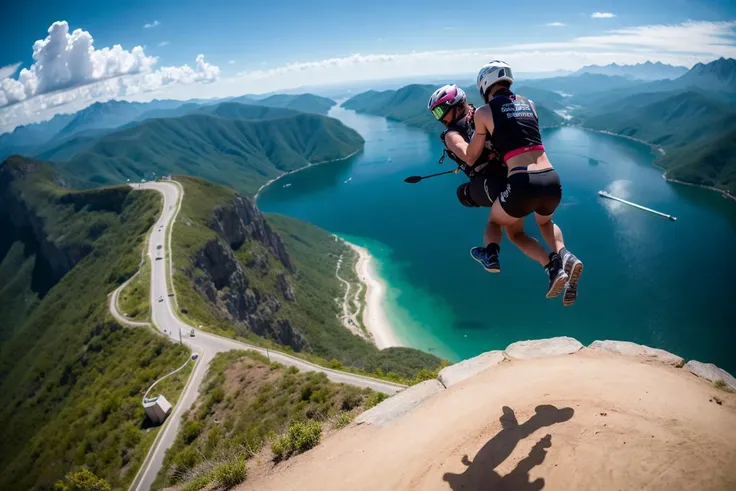 Lovers do extreme sports