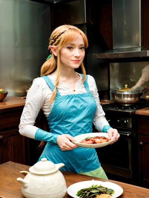 princess Zelda, everyday life, cooking