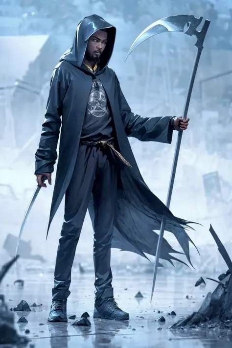 (masterpiece:1.2), best quality, Death Durant,
solo, hood, 1boy, male focus, scythe, holding, hoodie, looking at viewer, hood up, jacket
<lora:Death Durant_20231101213836-000018:1>