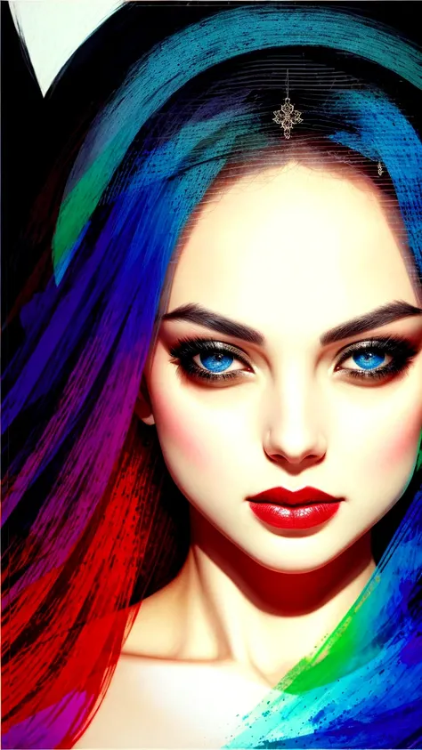 (best quality:1.3), (masterpiece:1.2), (realistic:1.2), (detailed:1.1), (highly detailed, intricately detailed), complex of (ethereal [woman|cyborg] quironSilviaSaintV1 goddess with expression of wonder), ((by Minjae Lee)), (colorful:1.1), masterful art, [acrylics], fine details, color splash, [bright:vibrant:15] colors, tension, (pop art:0.8), (Graffiti style:1.2), art amour, ultra detailed, beautiful eyes,
<lora:quironSilviaSaintV1:1>