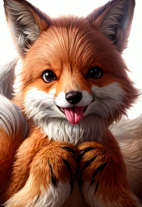 fox, fluffy, cute, tongue out, puffy,
vibrant colors, colorful art style, 
soft lighting, soft shadows, detailed textures, dynamic lighting, 
nice hands, perfect hands, 
<lyco:GoodHands-beta2:1.0> 
<lora:add_detail:1>