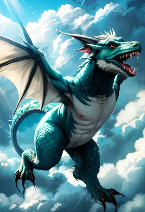 eastern dragon flying in the sky, clouds,
vibrant colors, colorful art style, 
soft lighting, soft shadows, detailed textures, dynamic lighting,  
nice hands, perfect hands, 
<lyco:GoodHands-beta2:1.0> 
<lora:add_detail:1>