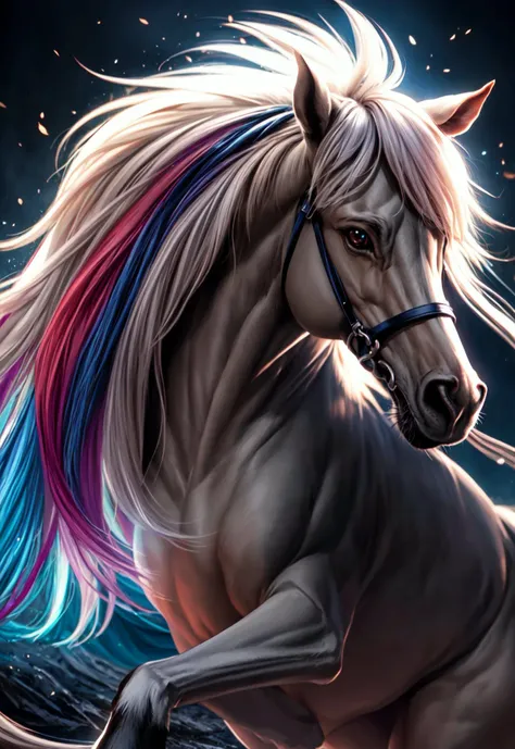 horse, flowing mane, striped, multicolor,
vibrant colors, colorful art style,
soft lighting, soft shadows, detailed textures, dynamic lighting,
nice hands, perfect hands,
<lyco:GoodHands-beta2:1.0>
<lora:add_detail:1>