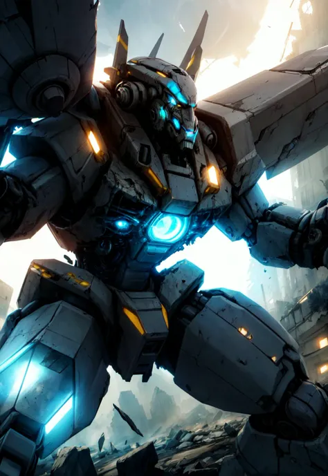 futuristic mecha in a destroyed city, scifi, mechanical, gears, transparent glass, crystal,
vibrant colors, colorful art style,
soft lighting, soft shadows, detailed textures, dynamic lighting,
nice hands, perfect hands,
<lyco:GoodHands-beta2:1.0>
<lora:add_detail:1>