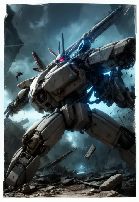 futuristic mecha in a destroyed city, scifi, mechanical, gears, transparent glass, crystal,
vibrant colors, colorful art style, 
soft lighting, soft shadows, detailed textures, dynamic lighting,  
nice hands, perfect hands, 
<lyco:GoodHands-beta2:1.0> 
<lora:add_detail:1>