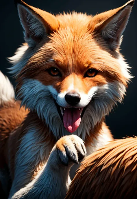 fox, fluffy, cute, tongue out, puffy,
vibrant colors, colorful art style,
soft lighting, soft shadows, detailed textures, dynamic lighting,
nice hands, perfect hands,
<lyco:GoodHands-beta2:1.0>
<lora:add_detail:1>