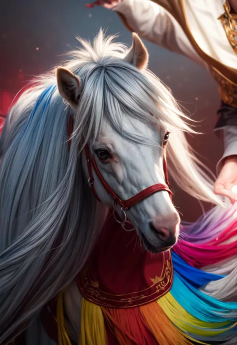 horse, flowing mane, striped, multicolor,
vibrant colors, colorful art style,
soft lighting, soft shadows, detailed textures, dynamic lighting,
nice hands, perfect hands,
<lyco:GoodHands-beta2:1.0>
<lora:add_detail:1>