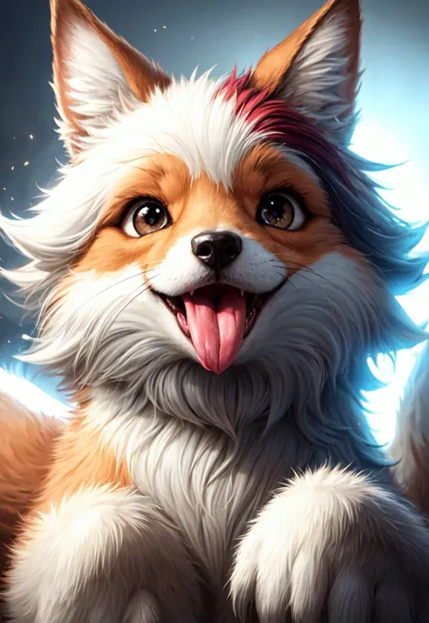 fox, fluffy, cute, tongue out, puffy,
vibrant colors, colorful art style,
soft lighting, soft shadows, detailed textures, dynamic lighting,
nice hands, perfect hands,
<lyco:GoodHands-beta2:1.0>
<lora:add_detail:1>