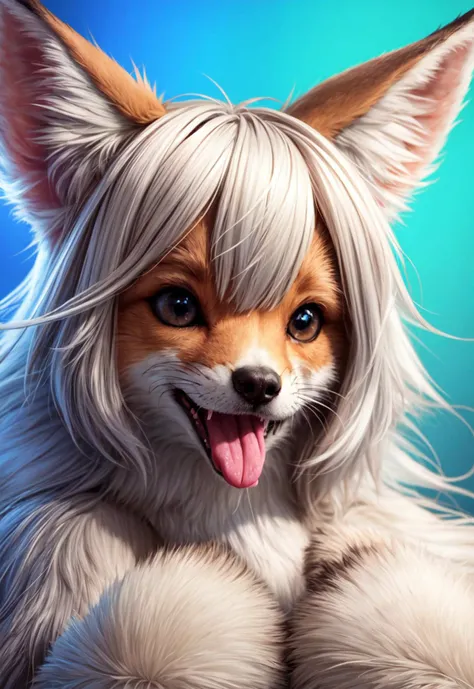 fox, fluffy, cute, tongue out, puffy,
vibrant colors, colorful art style, 
soft lighting, soft shadows, detailed textures, dynamic lighting, 
nice hands, perfect hands, 
<lyco:GoodHands-beta2:1.0> 
<lora:add_detail:1>