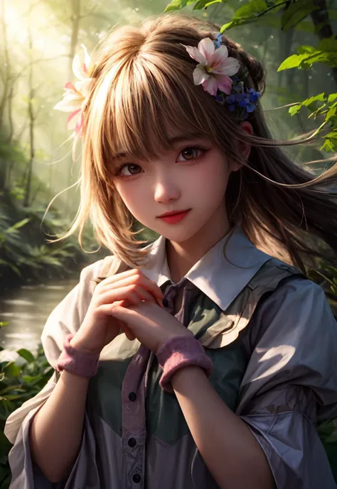 girl in a forest with floating flowers, river, puffy, puffy cheeks, cute,
vibrant colors, colorful art style,
soft lighting, soft shadows, detailed textures, dynamic lighting,
nice hands, perfect hands,
<lyco:GoodHands-beta2:1.0>
<lora:add_detail:1>