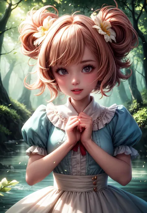 girl in a forest with floating flowers, river, puffy, puffy cheeks, cute,
vibrant colors, colorful art style, 
soft lighting, soft shadows, detailed textures, dynamic lighting,  
nice hands, perfect hands, 
<lyco:GoodHands-beta2:1.0> 
<lora:add_detail:1>