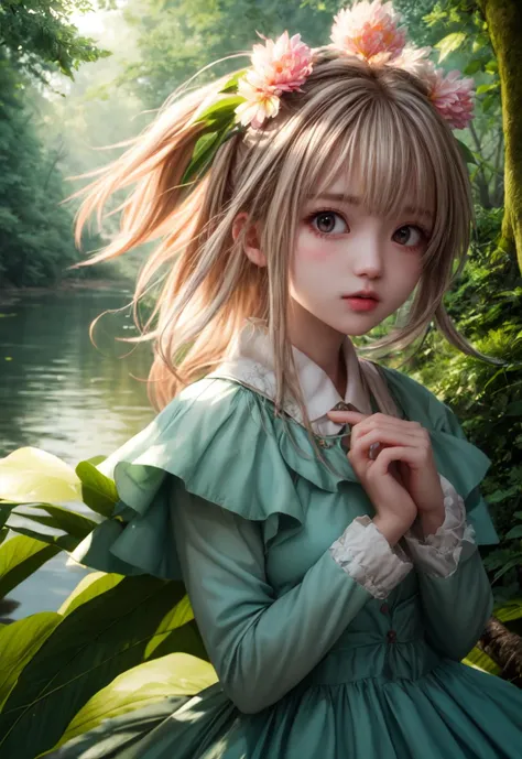 girl in a forest with floating flowers, river, puffy, puffy cheeks, cute,
vibrant colors, colorful art style, 
soft lighting, soft shadows, detailed textures, dynamic lighting,  
nice hands, perfect hands, 
<lyco:GoodHands-beta2:1.0> 
<lora:add_detail:1>