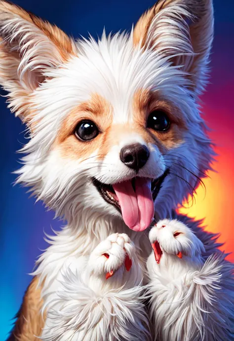 fox, fluffy, cute, tongue out, puffy,
vibrant colors, colorful art style,
soft lighting, soft shadows, detailed textures, dynamic lighting,
nice hands, perfect hands,
<lyco:GoodHands-beta2:1.0>
<lora:add_detail:1>