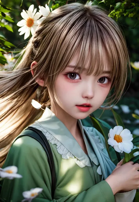 girl in a forest with floating flowers, river, puffy, puffy cheeks, cute,
vibrant colors, colorful art style, 
soft lighting, soft shadows, detailed textures, dynamic lighting,  
nice hands, perfect hands, 
<lyco:GoodHands-beta2:1.0> 
<lora:add_detail:1>