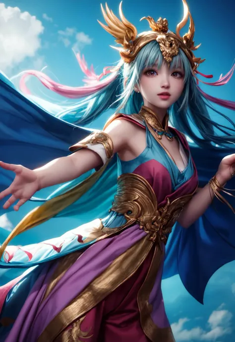 eastern dragon flying in the sky, clouds,
vibrant colors, colorful art style,
soft lighting, soft shadows, detailed textures, dynamic lighting,
nice hands, perfect hands,
<lyco:GoodHands-beta2:1.0>
<lora:add_detail:1>