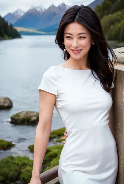 <lora:zhuzhu3:0.8:lbw=1,0,0,0,1,1,0,0,1,1,1,1,1,1,1,1,1>zhuzhu face,zhuzhu body,zhuzhu hands,good hand,perfect hand,
pose,supermodel,
In the morning light, a beautiful woman with a slender figure stands alone by the lake in Queenstown, New Zealand. Her presence is like a beautiful painting, revealing the tranquility and beauty of the world in its entirety.Her posture is tall and elegant, like a graceful willow tree swaying in the breeze. She is wearing a light, white dress, the hem of which flutters with each step, like a white butterfly dancing. Her long hair flows like a waterfall, sparkling with natural luster,Around her, the scenery of Queenstown is picturesque. The lake shimmers, reflecting the outline of the mountains and the blue of the sky. The distant mountains are lush and green, seemingly reaching up to touch the sky. The woman is like a part of this beautiful world, making it even more mysterious and romantic with her presence,Her face is calm and beautiful, her gaze deep and clear, as if she can see through people's hearts. Her lips curve slightly upward, revealing a gentle smile that is so warm and comforting, it makes people feel infinitely at ease,In this beautiful scene, the woman is like a blooming flower, exuding an enchanting fragrance. Her existence is a work of art in itself, her beauty captivating, beyond words.
(white dress:1.9),(white skin,),(pov:1.34)
smile,
(looking at viewer),
supermodel,
(depth of field:1.69),(long exposure:1.2),(dynamic motion:1.13),(Extreme Aestheticism:1.93),offical art,first person view,blurry background,(professional photograph:1.5),
(8k, RAW photo, best quality, masterpiece:1.2), (realistic, photo-realistic:1.85), (ultra-detailed:1.5), highres
<lora:epi_noiseoffset2:1>