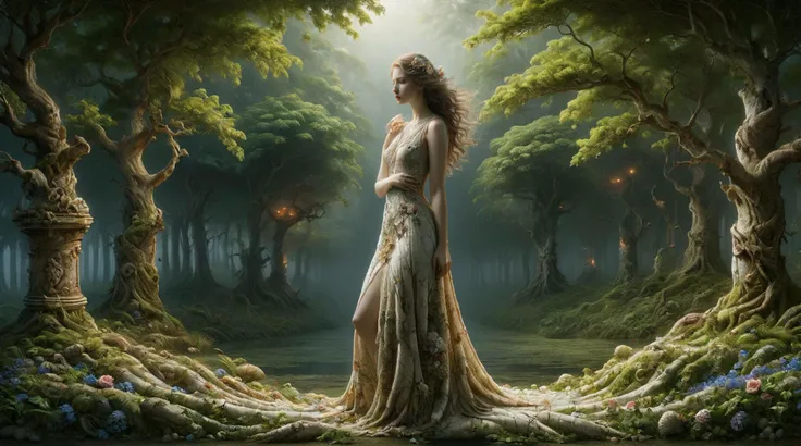 ral-porcelain,<lora:ral-porcelain:1>,woodfigurez,<lora:woodfigurez:0.8>,
breathtaking detailed soft painting of the edge of the forest with ringing flowers od dream,a girl with a lip of mandarine with crossed knees in a light deluge,shadowed nudity through rainbow,flora and sea,rembrandt style,elegant,highly detailed,artstation,concept art,matte,sharp focus,art by tom bagshaw,luis royo and greg rutkowski,