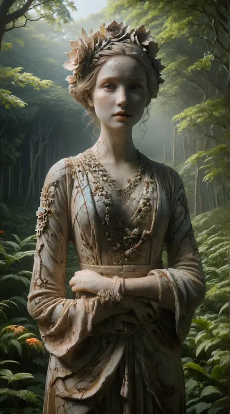 ral-porcelain,<lora:ral-porcelain:1>,woodfigurez,<lora:woodfigurez:0.8>,
breathtaking detailed soft painting of the edge of the forest with ringing flowers od dream,a girl with a lip of mandarine with crossed knees in a light deluge,shadowed nudity through rainbow,flora and sea,rembrandt style,elegant,highly detailed,artstation,concept art,matte,sharp focus,art by tom bagshaw,luis royo and greg rutkowski,