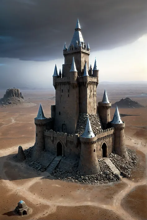 (by alan rickman:1.2), steel quadrangular castle, moonstone turrets, sphinx, A vast and desolate wasteland, where the wind howls like a mournful spirit across the cracked earth, Adorable 3D Character, 3D render, adorable character, 3D art (Dramatically lit:1.2), urban, (ultra detailed, masterpiece, best quality, intricate details:1.4) <lora:XL-Loras\xl_more_art-full_v1:0.5><lora:XL-Loras\add-detail-xl:1><lora:XL-Loras\lora-sdxl-perfect-eyes:0.8>