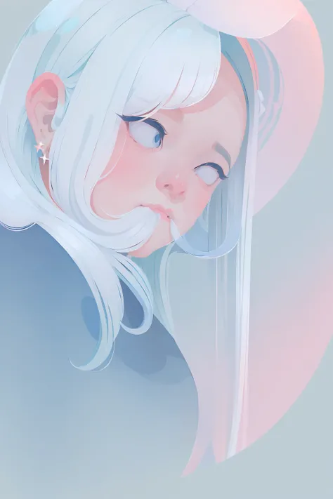pastel color,
1girl, solo, long hair, blue eyes, simple background, jewelry, white hair, earrings, signature, shadow, pink background, covered mouth,flowers, plants, windows,
flat color , <lora:choomoranma-04:0.95>