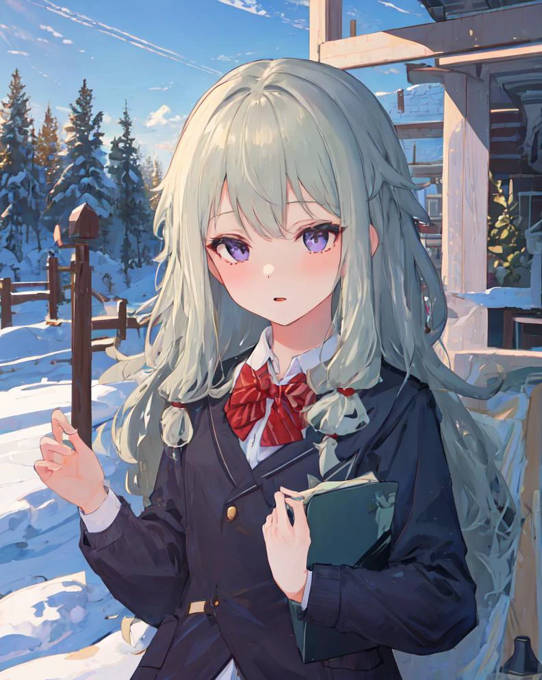 masterpiece, best quality, 1girl, prsknene, project sekai, neneschooluniform, sunbeam, bloom <lora:nene4-000004:0.6>